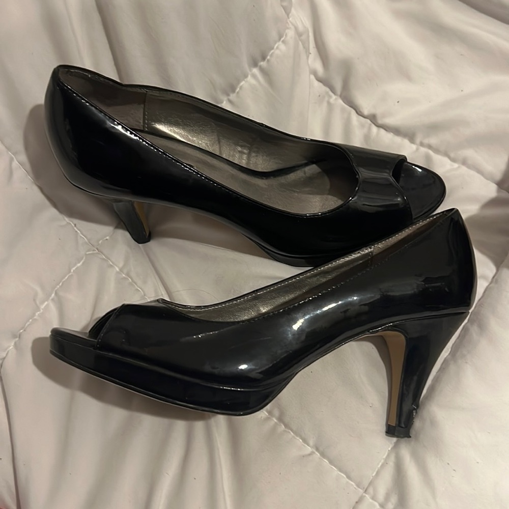 Bandolier Peep Toe Heels 9